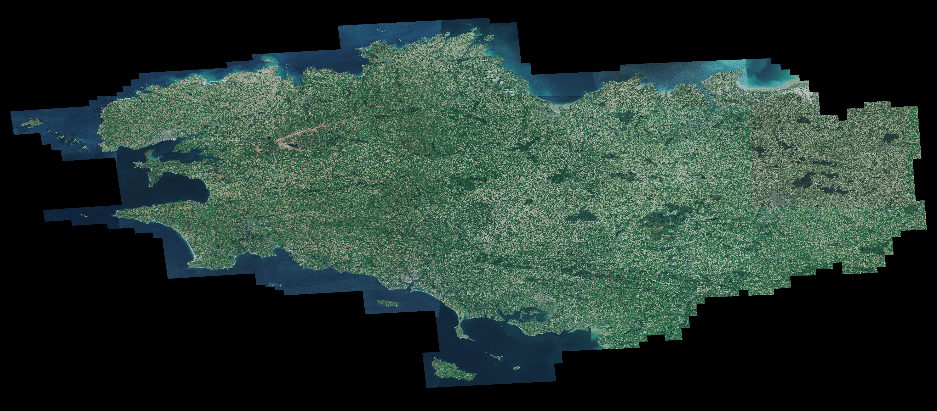 Bretagne par satellite